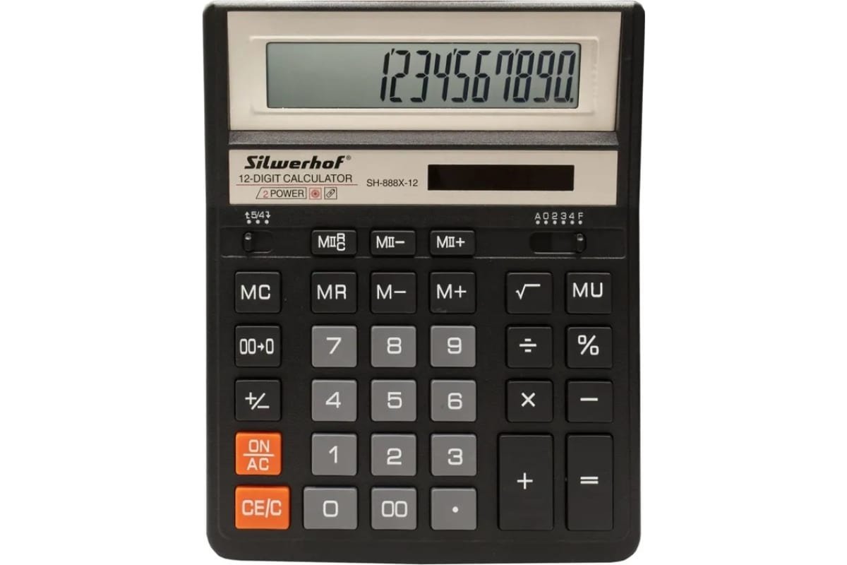 Калькулятор Silwerhof SH-888X-12 черный