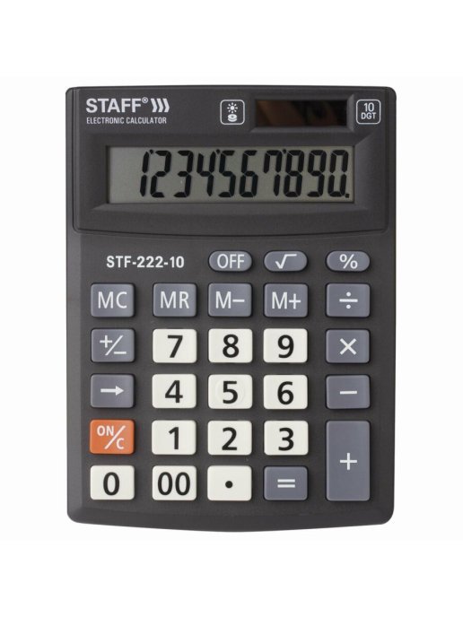 Калькулятор настольный STAFF Plus STF-222 10 разрядов
