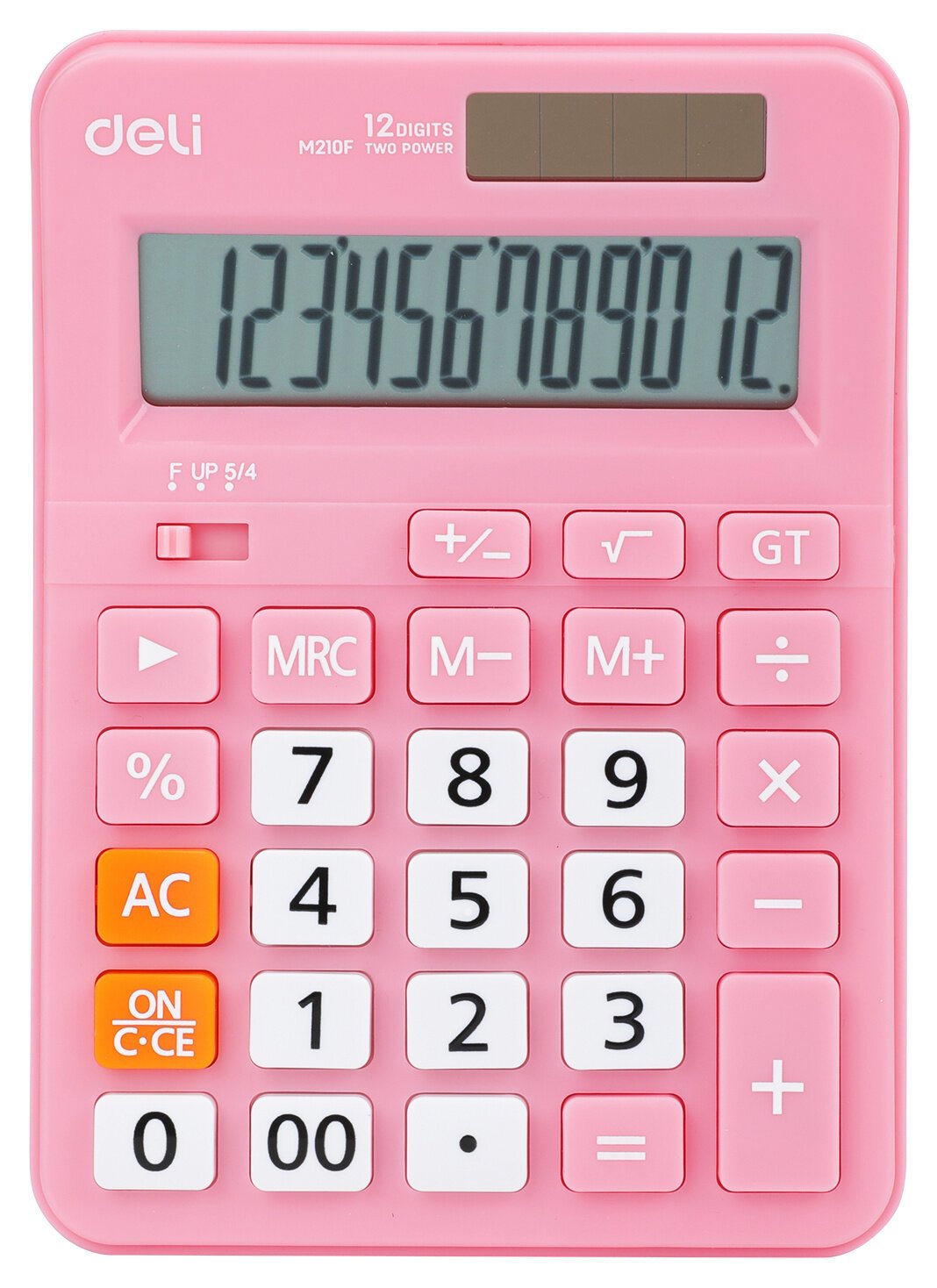 Калькулятор Deli EM210FPink розовый 12-разр.