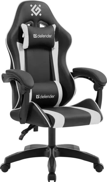 Игровое кресло DEFENDER Legas (Легас) Черн/бел,класс 2,PU (64806)