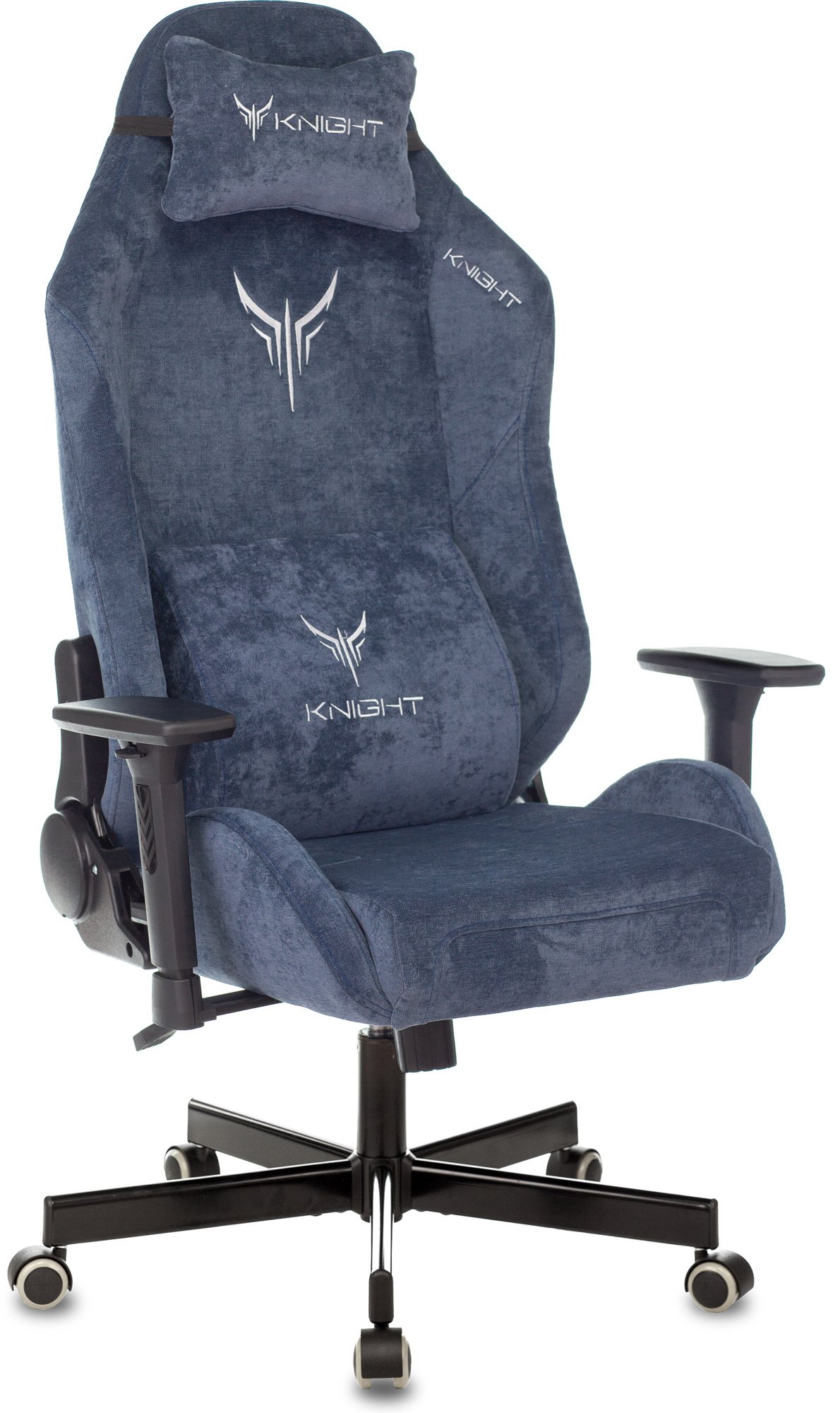 Кресло Knight N1 Blue Fabric Light-27 синий