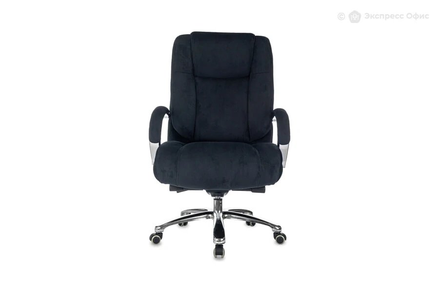 Кресло руководителя Бюрократ T-9925SL Fabric черный Holland 75 крестов. металл хром