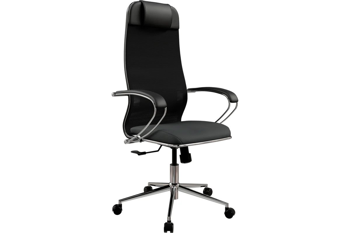 Кресло МЕТТА ErgoLife Set 15 (Z316737895) на колесиках, сетка, черный