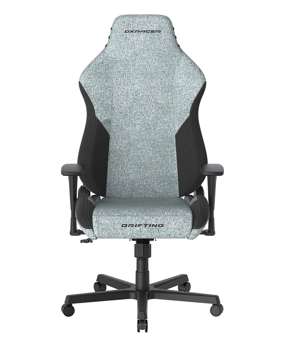 Кресло DxRacer OH/DL23/CN ткань, Топ-Ган, подлокотники 3D серо-чёрное