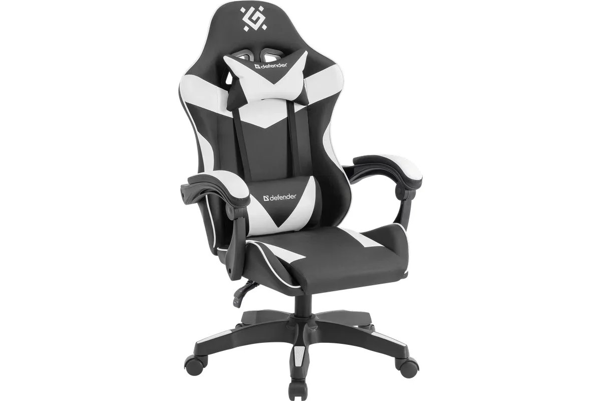 Игровое кресло DEFENDER Urana (Урана) Чер/бел,класс3,PU (64058)