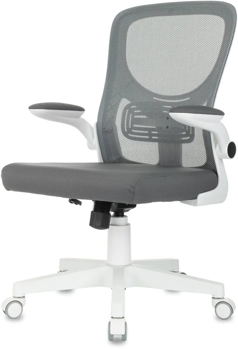 Кресло Бюрократ Aster N-W темно-серый TW-04 Neo Grey сетка/ткань крестов. пластик пластик белый