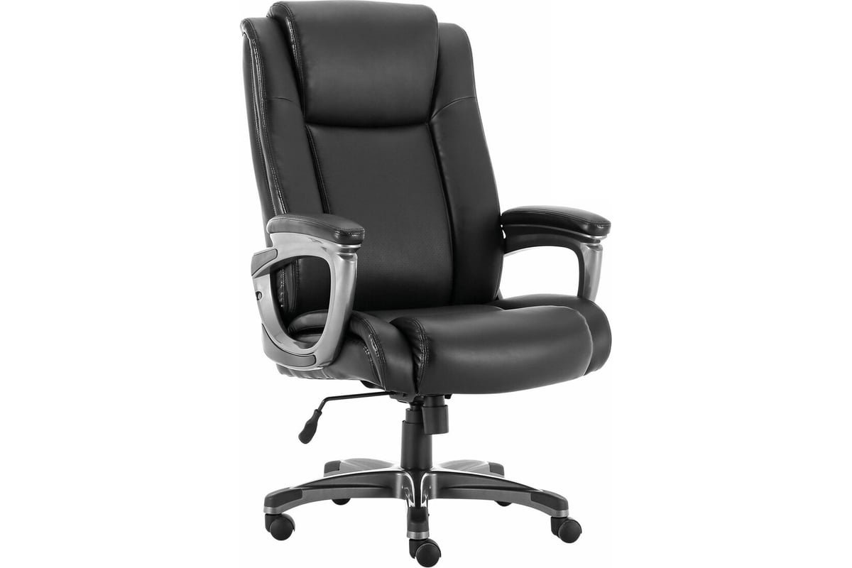 Кресло руководителя BRABIX Premium Solid HD-005 (531941) нагрузка до 180 кг, рециклированная кожа, черное
