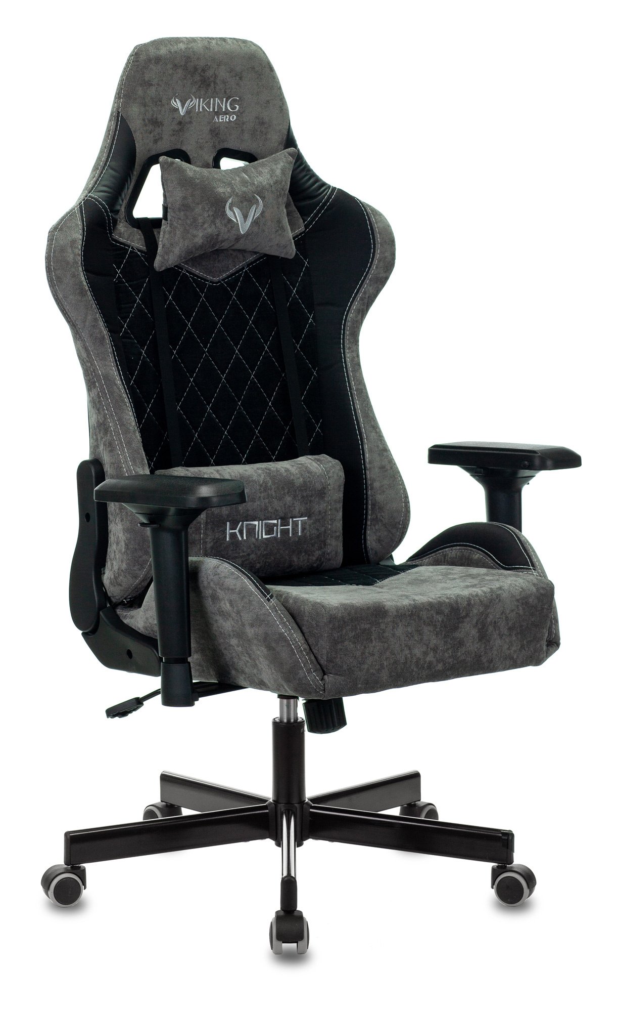 Кресло Zombie Viking 7 Knight Fabric (Viking 7 Knight B) текстиль/эко.кожа черный