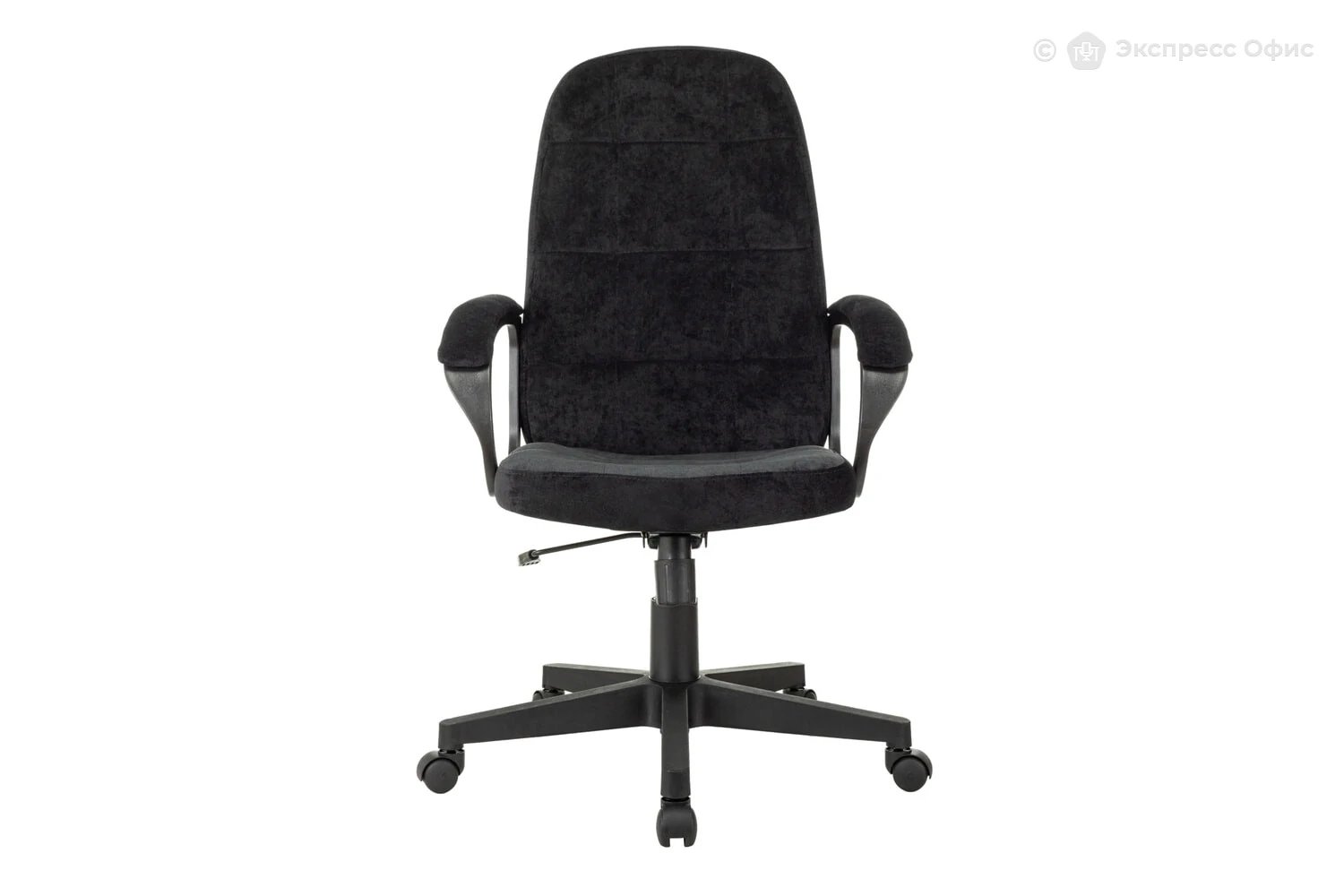 Кресло руководителя Бюрократ CH 002 LT20 Fabric черный Light-20 крестов. пластик