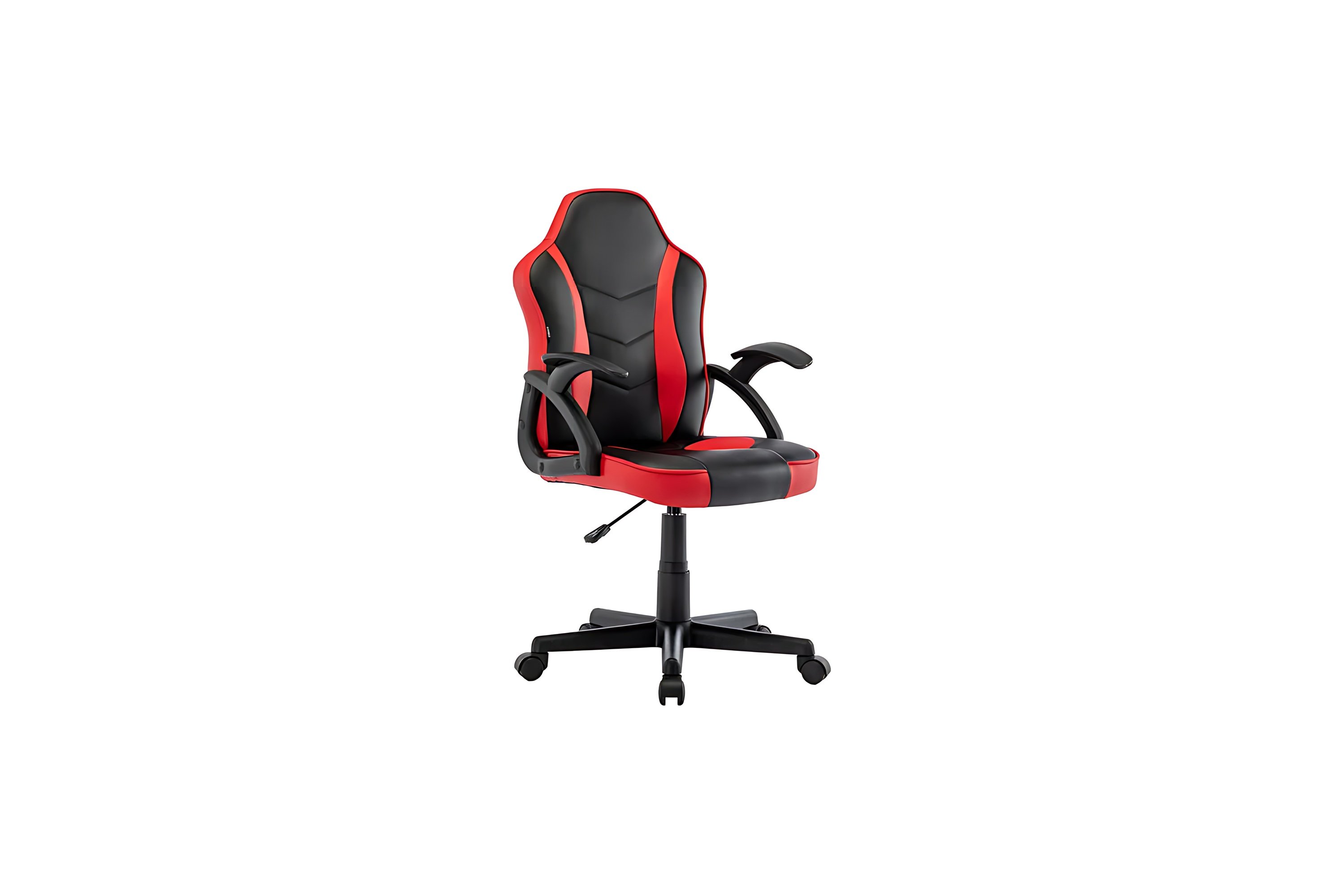 Кресло игровое BRABIX Shark GM-203 (532512) экокожа, черное/красное