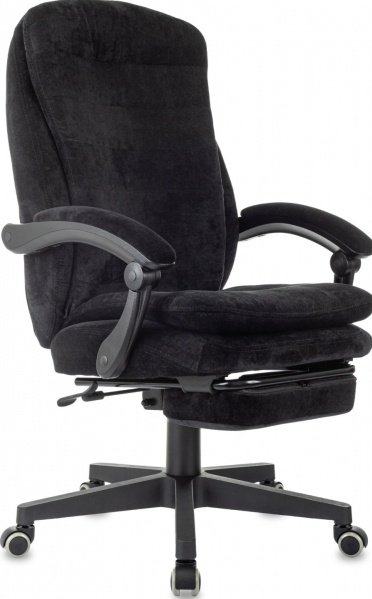 Кресло Бюрократ T-9950MSG-F/FABR-B Fabric черный Light-20 крестов. пластик подст.для ног