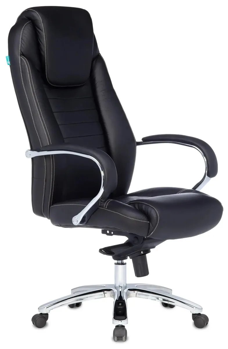 Кресло руководителя Бюрократ T-9923SL/Black черный кожа крестовина хром