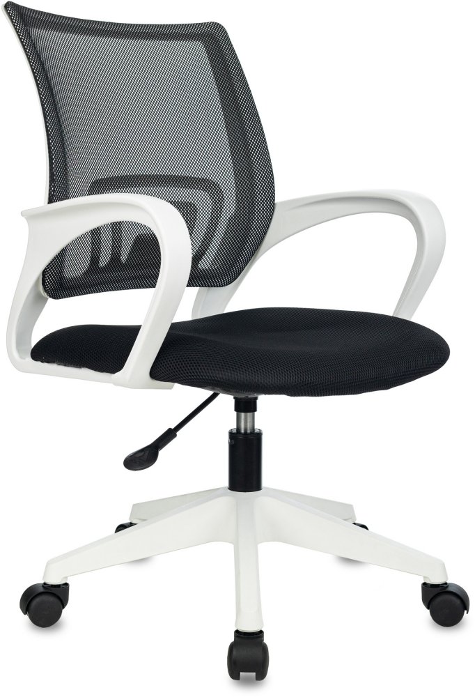 Кресло Бюрократ CH W 696 Black черный TW-01 TW-11 сетка/ткань крестов. пластик пластик белый