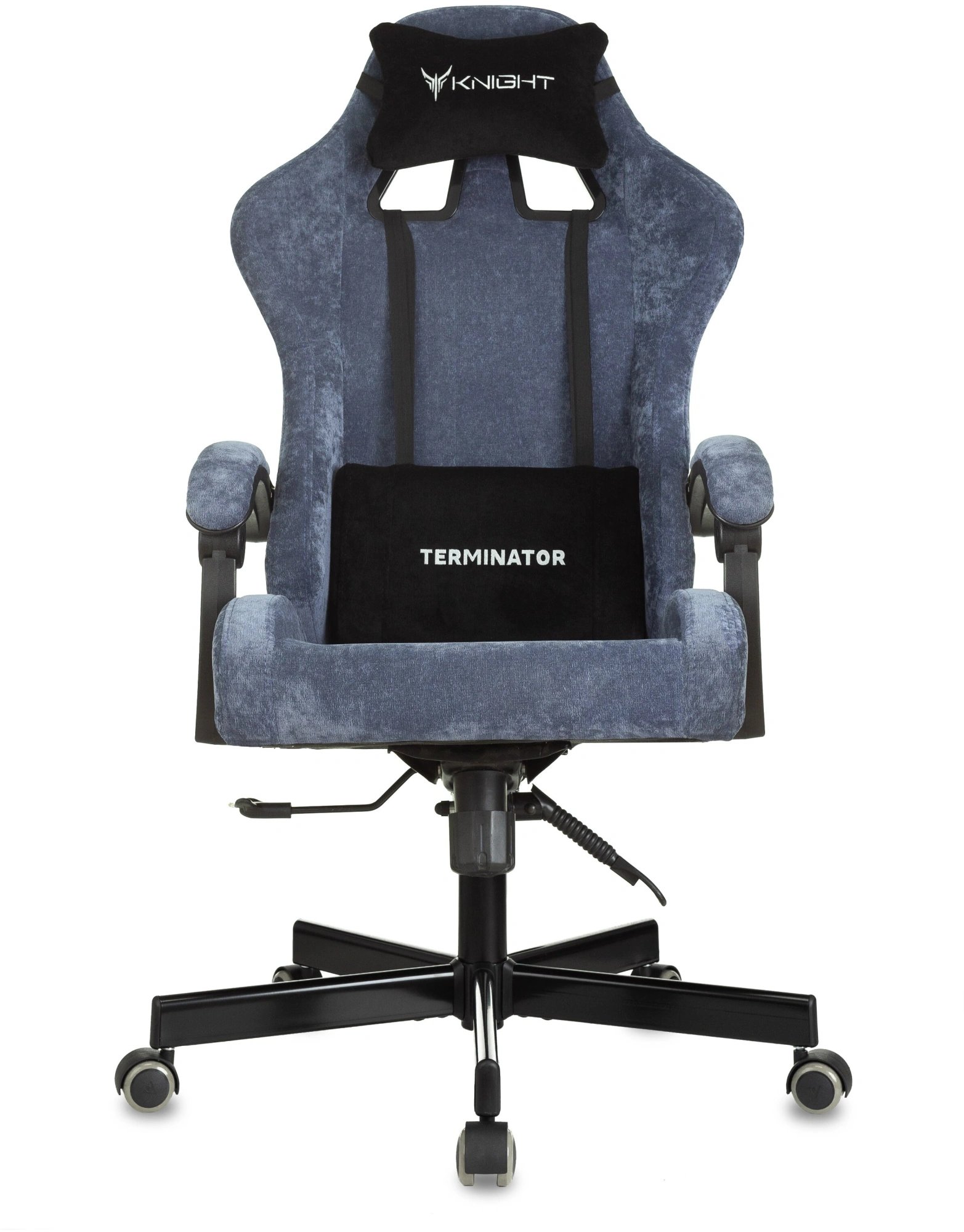 Кресло игровое Knight Terminator Light-27 синий крестов. металл