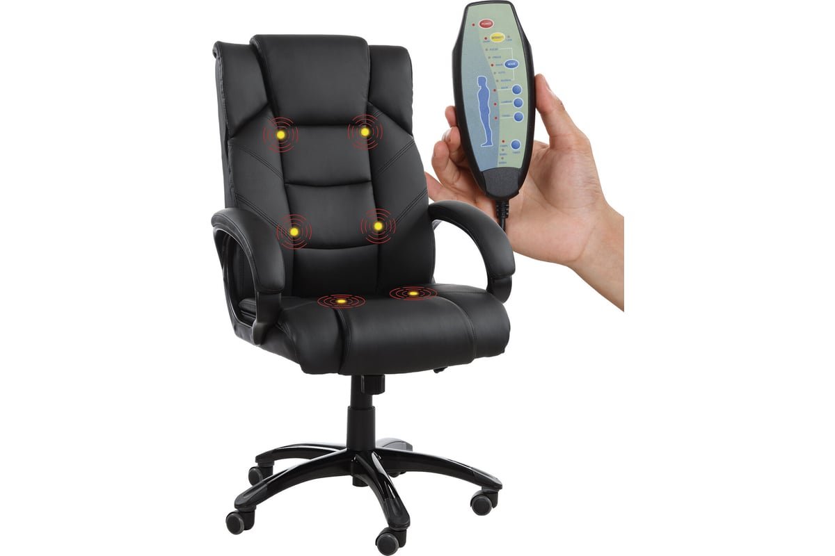 Кресло руководителя BRABIX Bliss MS-004 (532522) экокожа, черное