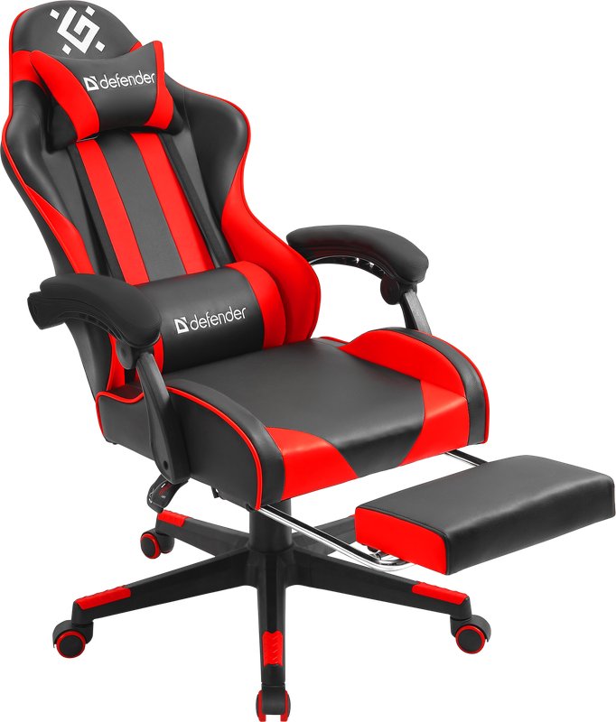 Кресло DEFENDER Rock (64346) игровое Black/Red PU