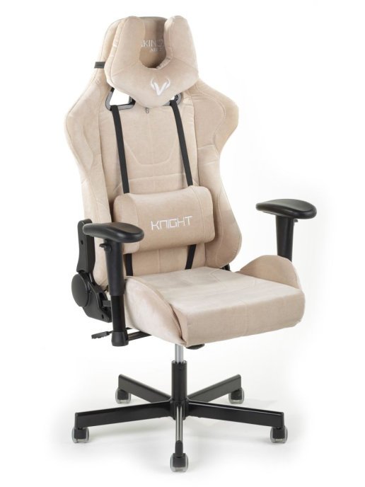 Кресло игровое Бюрократ Viking Knight LT21 Fabric песочный крестовина металл