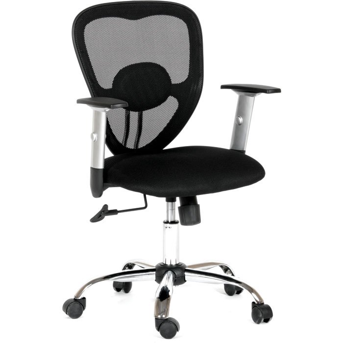 Кресло Chairman 451 TW-11 6020158 черное ткань/сетчатый акрил, до 100кг