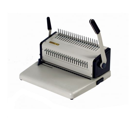 Переплетчик Office Kit B2125N A4/перф.23л.сшив/макс.500л./пластик.пруж.