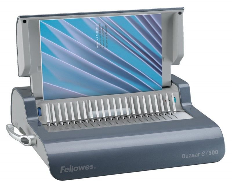 Переплетчик Fellowes Quasar E (FS-56209) A4/перф.25л.сшив/макс.500л./пластик.пруж. (6-51мм)/электр.