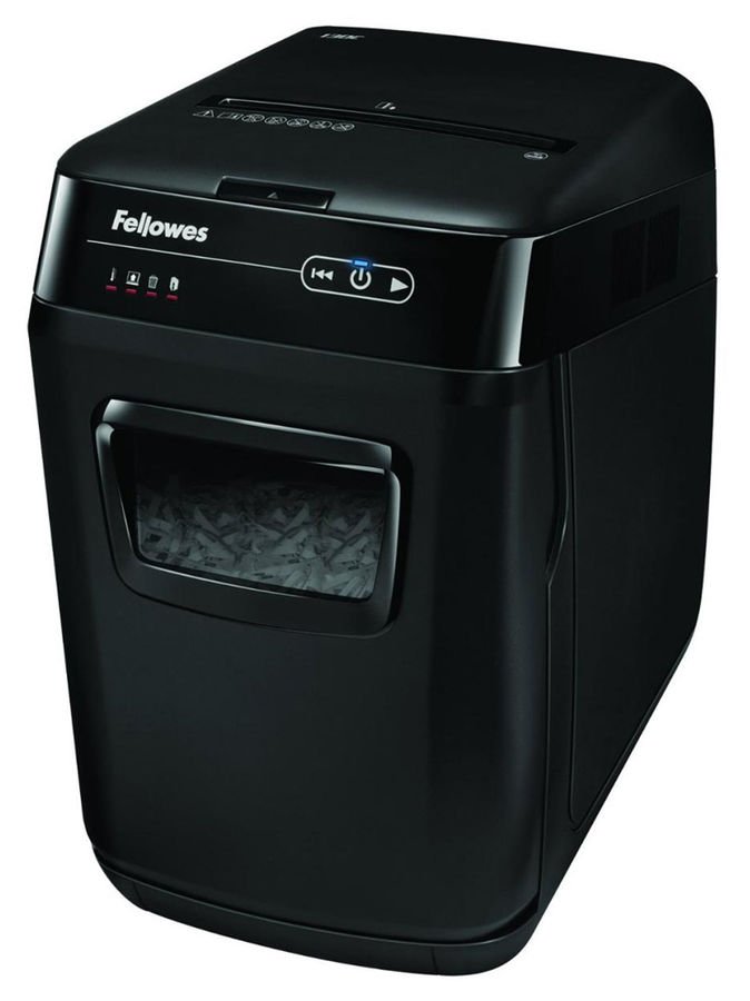 Шредер Fellowes AutoMax 150C (секр.P-4)/фрагменты/150лист./32лтр./скрепки/скобы/пл.карты/CD