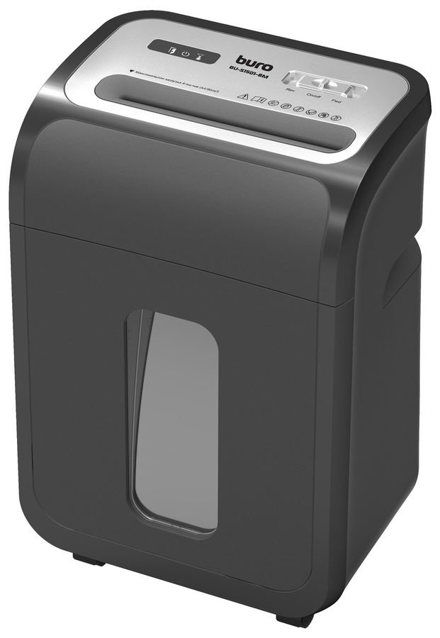 Шредер Buro Office BU-S1501-8M черный