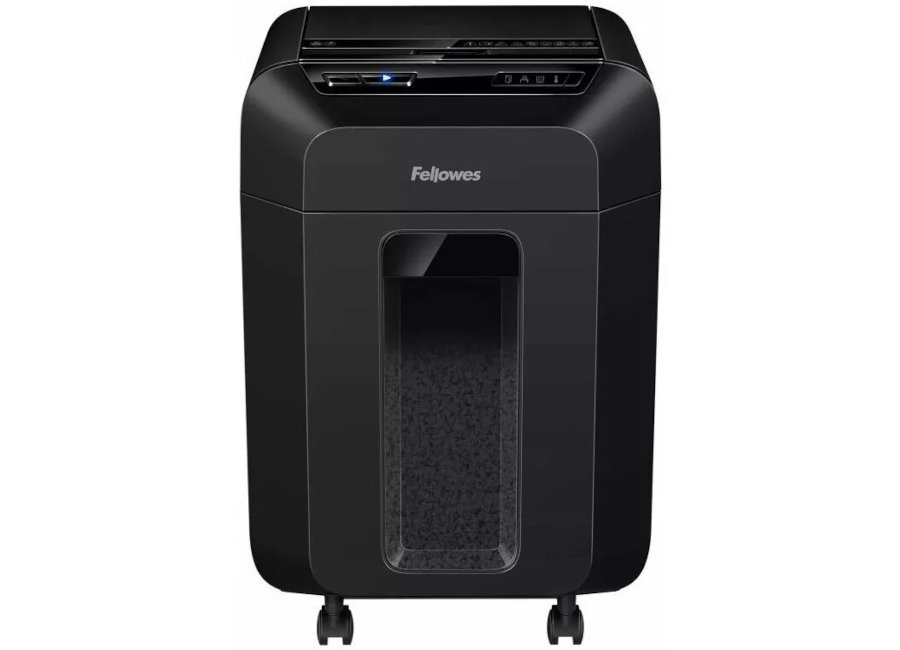 Шредер Fellowes AutoMax 80М черный с автоподачей (секр.P-4) перекрестный 80лист. 17лтр скрепки скобы пл.карты