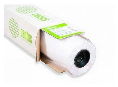 Бумага Cactus CS-PC120-91430 36"(A0) 914мм-30м/120г/м2/белый матовое универсальная (с покрытием) втулка:50.8мм (2")