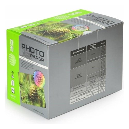 Фотобумага Cactus CS-MA6200500 10x15/200г/м2/500л/белый матовое для струйной печати