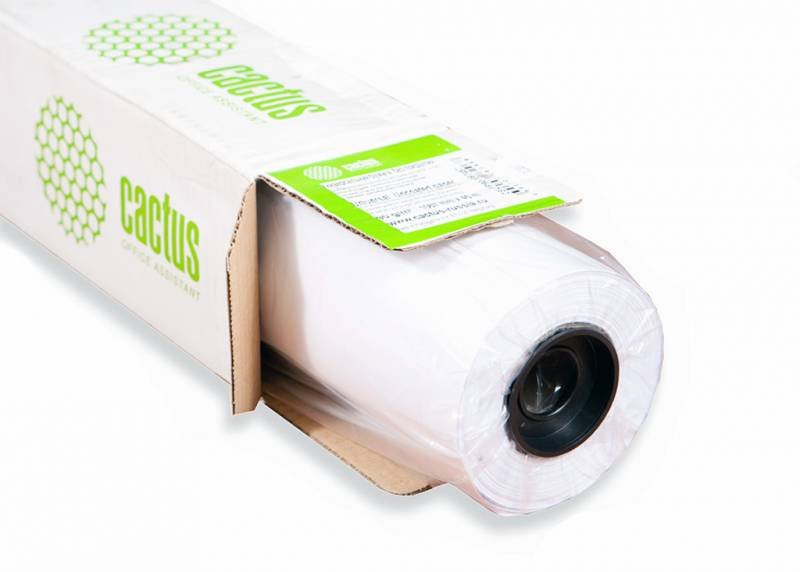 Бумага Cactus CS-LFP90-1067457 42"(A0+) 1067мм-45м/90г/м2/белый для струйной печати втулка:50.8мм (2")