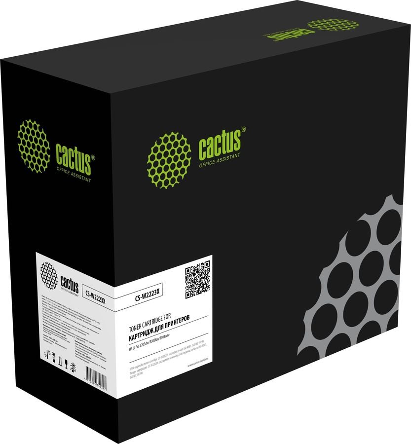 Картридж лазерный Cactus CS-W2223X 222X пурпурный 2500стр для HP LJ Pro 3203dw/3303fdn/3303sdw с чипом