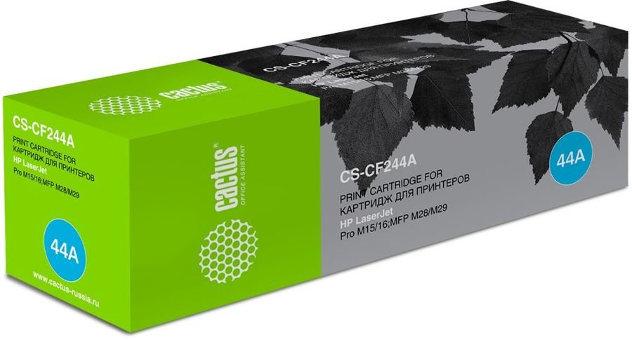 Тонер Картридж Cactus CS-CF244A черный (1000стр.) для HP HP LJ M15 Pro/M15a Pro/M28a Pro MFP