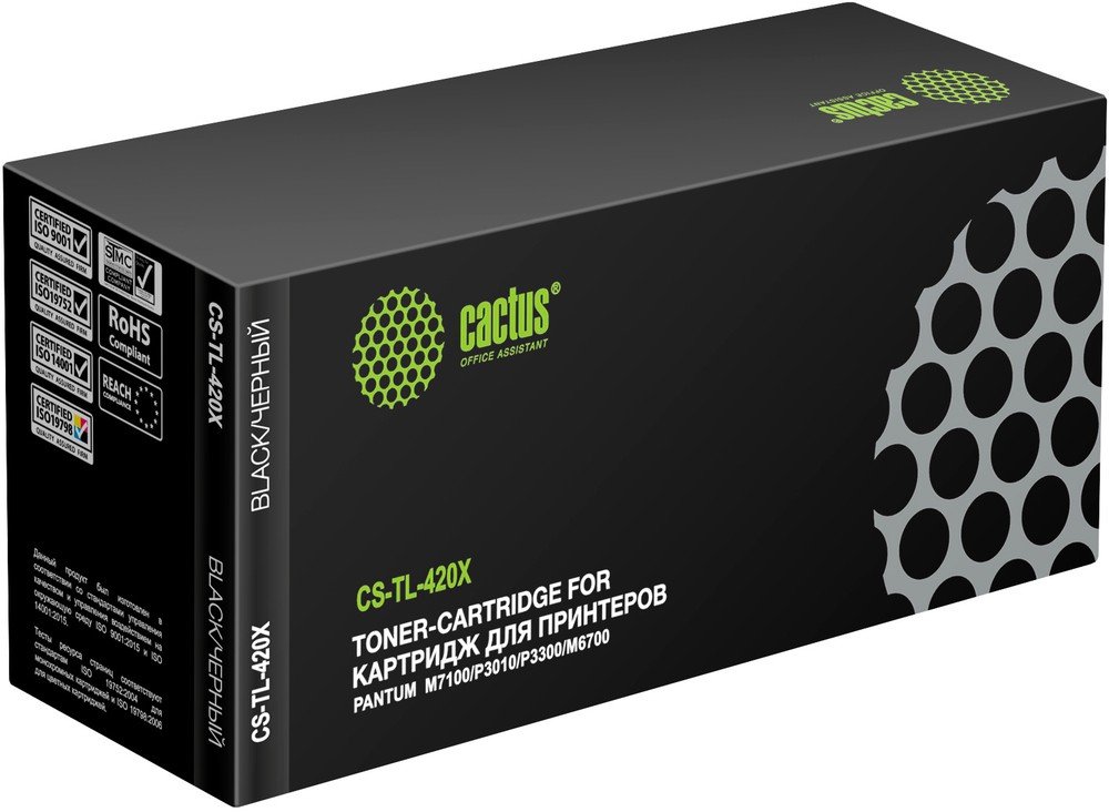 Картридж лазерный Cactus CS-TL-420X black (6000стр) для Pantum P3010D/P3010DW/P3300D/P3300)