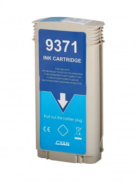 Картридж струйный NV Print 72 (NV-C9371A) Cyan для HP DesignJet T1100, T1120, T1200, T1300, T610, T620, T770, T790, T2300, T795 (130 мл)
