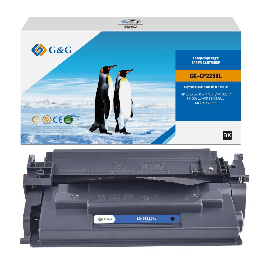 Картридж лазерный G&G GG-CF226XL черный 12000стр для HP LJ M402d/M402n/M426dw/M426fdn/M426fdw