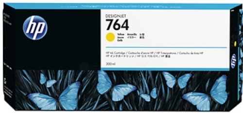 Картридж струйный HP 764 C1Q15A желтый (300мл) для HP DJ T3500