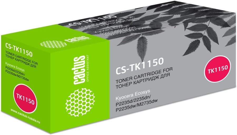 Тонер Картридж Cactus CS-TK1150 черный (3000стр.) для Kyocera Ecosys P2235d/P2235dn/P2235dw/M2735dw
