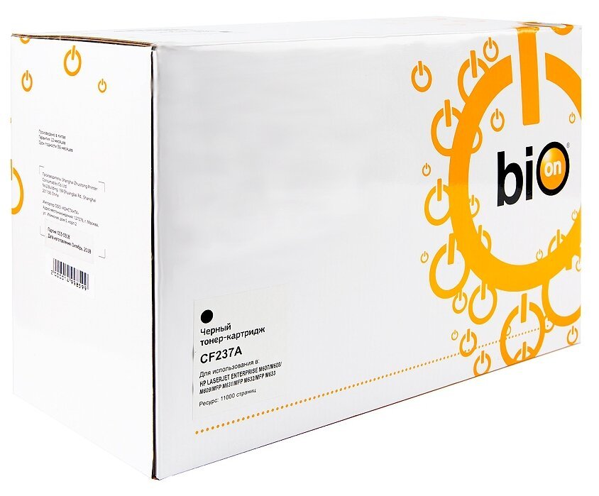 Картридж Bion CF237A (BCR-CF237A) для Hp LaserJet M607, M608, M609, MFP M631, M632, M633 (11'000 стр.) Черный