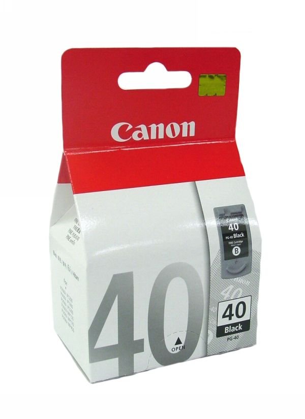 Картридж PG-40 black  для CANON IP1200/1300/1600/1700/1800/1900/2200/2500/2600, MP140/150/160/180/210/220/450, FAX-JX200/JX500 330 стр. (0615B025)