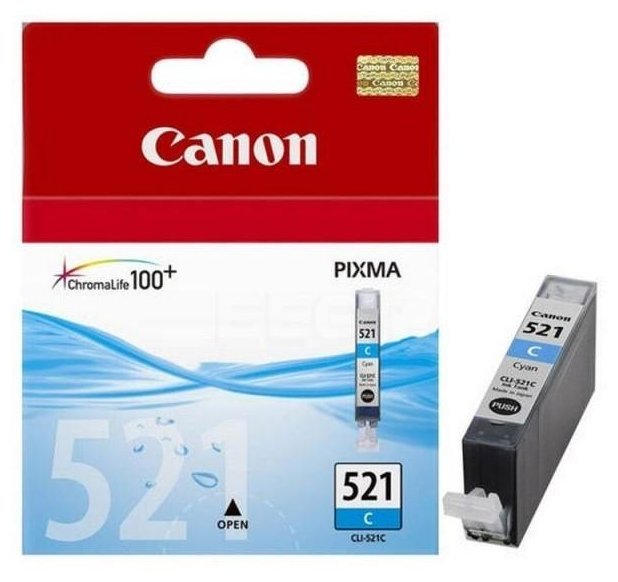 Картридж CLI-521C Cyan для Canon PIXMA iP3600/iP4600/MP540 (2934B004)