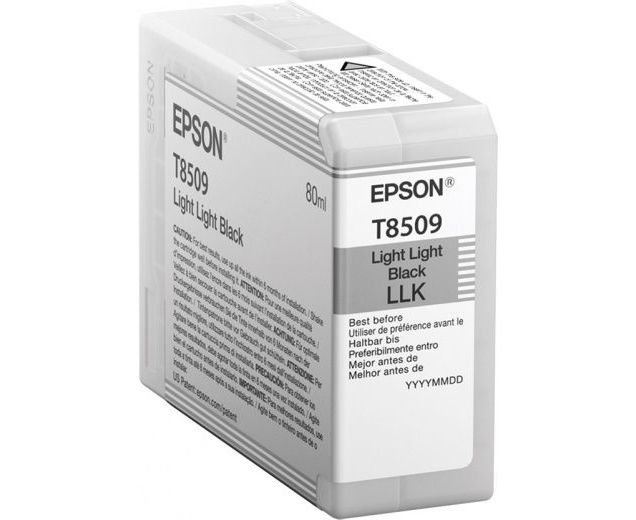 Картридж струйный Epson T8509 C13T850900 светло-серый (80мл) для Epson SureColor SC-P800
