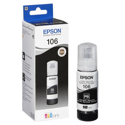 Картридж струйный Epson 106BK C13T00R140 черный (70мл) для Epson L7160/7180