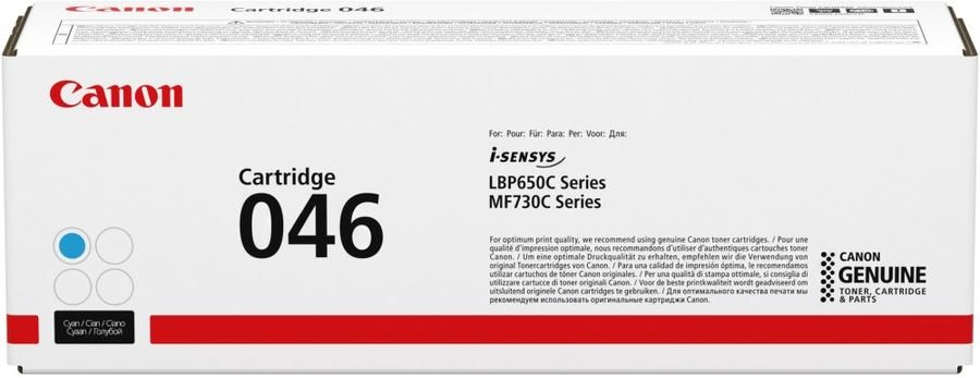 Картридж лазерный Canon 046 C 1249C002 голубой (2300стр.) для Canon i-SENSYS LBP650/MF730