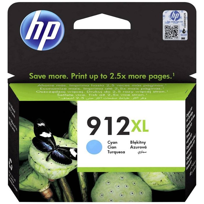 Картридж струйный HP 912 3YL81AE голубой (825стр.) для HP OfficeJet 801x/802x