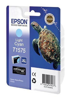 Картридж струйный Epson T1575 C13T15754010 светло-голубой (25.9мл) для Epson St Ph R3000