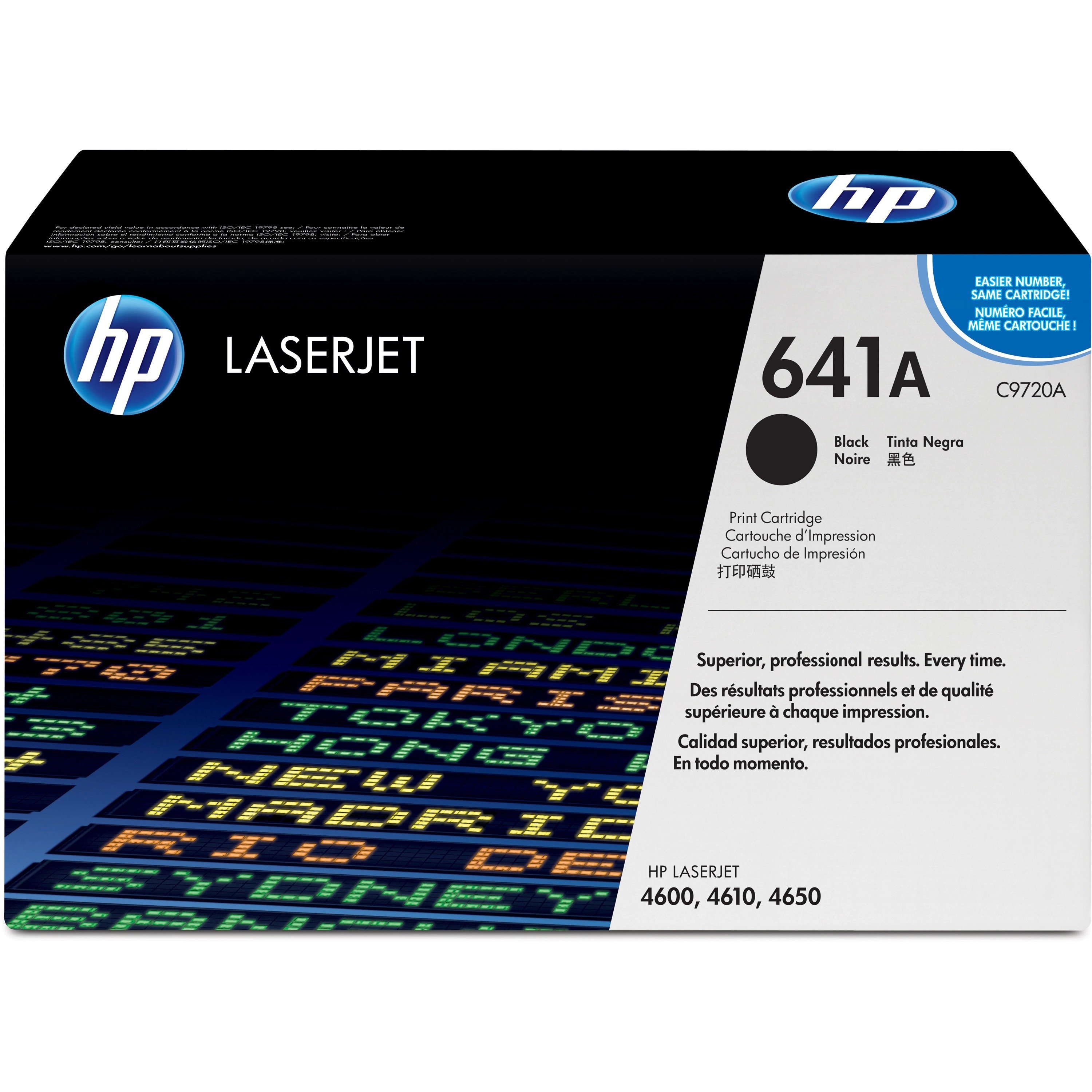 Картридж лазерный HP 641A C9720A черный (9000стр.) для HP 4650/4650dn/4650dtn/4650hdn/4650n