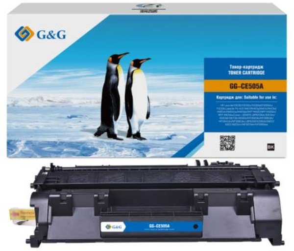Картридж лазерный G&G GS-CE505A Universal черный 2300стр для HP LJ P2035/P2035n/P2055d/P2055dn/P2055x LJ Pro 400 M401/M401a/M401n/M401d/M401dn