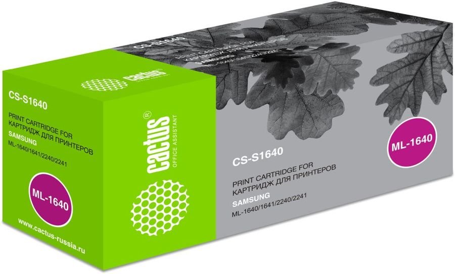 Тонер Картридж Cactus CS-S1640 (D108S) черный для Samsung ML-1640/1641/2240/2241 (1500стр.)