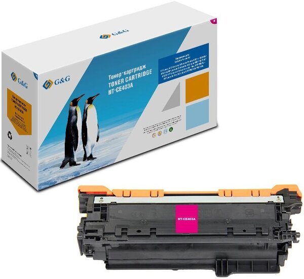 Картридж лазерный G&G GG-CE403A пурпурный 6000стр для HP LJ Enterprise 500 M551n/MFP M575dn/MFP M570dn