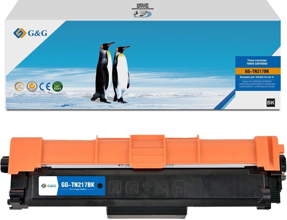 Картридж лазерный G&G GG-TN217BK TN-217BK черный (3000стр) для Brother HL-L3210CW/L3230CDN/L3230CDW/L3270CDW;DCP-L3550CDW/L3551CDW;MFC-L3750CDW/L3770